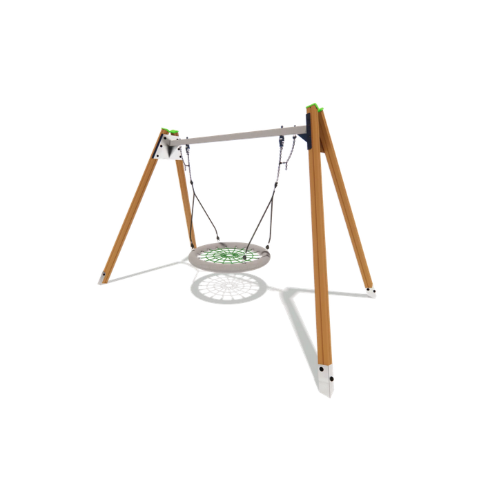 Portique professionnel avec balançoire nid pour espaces publics