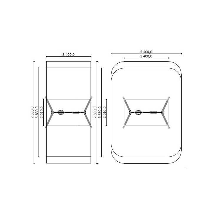 Portique professionnel avec balançoire nid pour espaces publics
