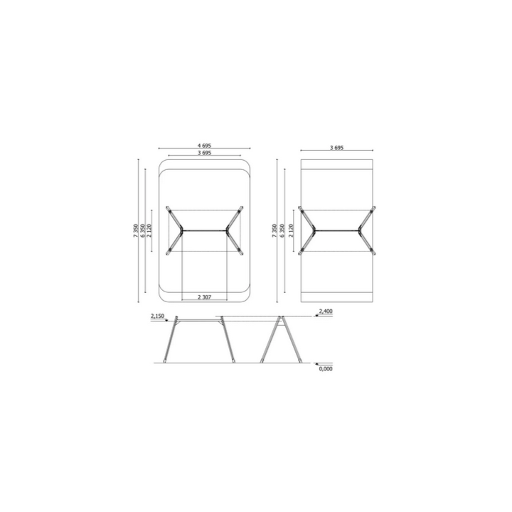 Portique professionnel avec balançoire nid pour espaces publics