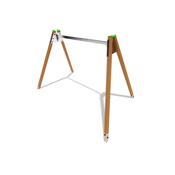 Portique double balançoire pour les professionnels du loisir