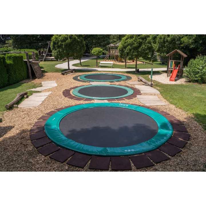Trampoline enterré rond sans filet