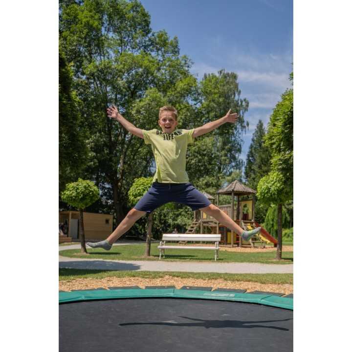 Trampoline enterré rond sans filet