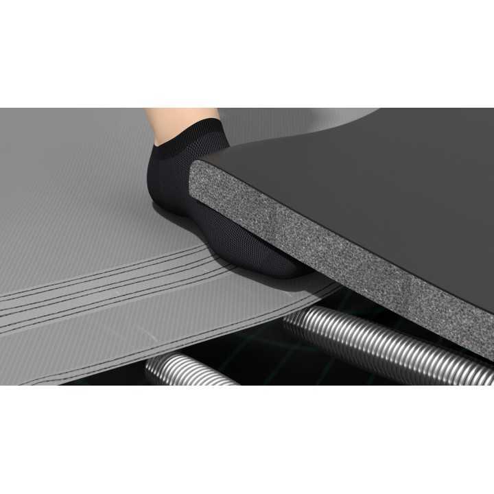 Trampoline enterré rectangulaire sans filet