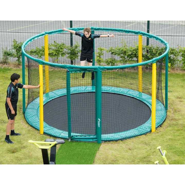 Trampoline enterré rond avec filet 430