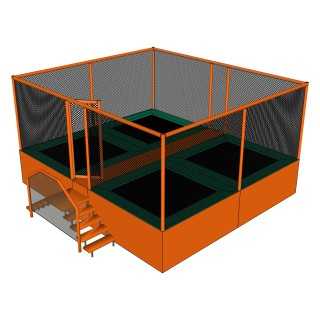 Batterie de trampolines BOOMI : votre espace de jeu sur mesure