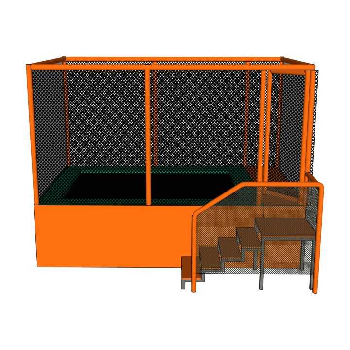 Trampolines en batterie pour professionnels de 1 à 10 tapis