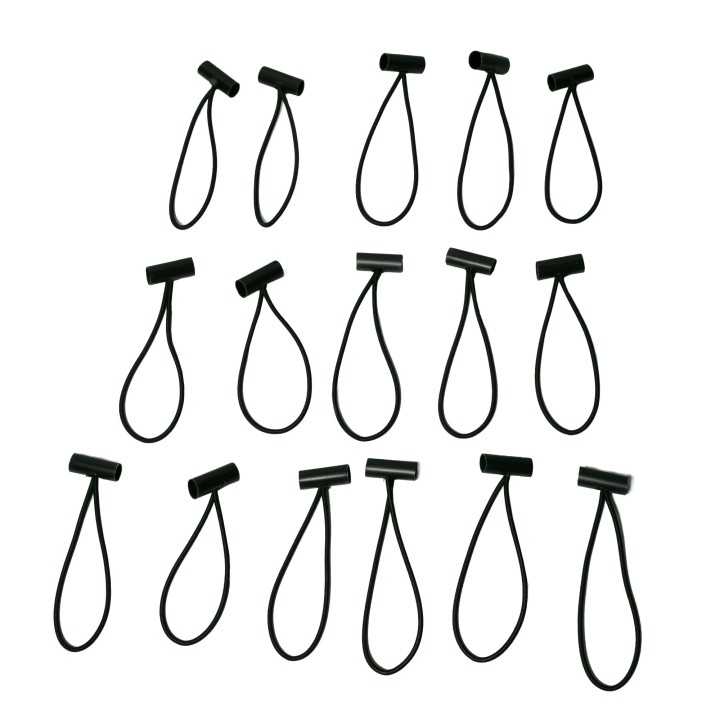 Sandows pour fixation élastique du coussin, lot de 16