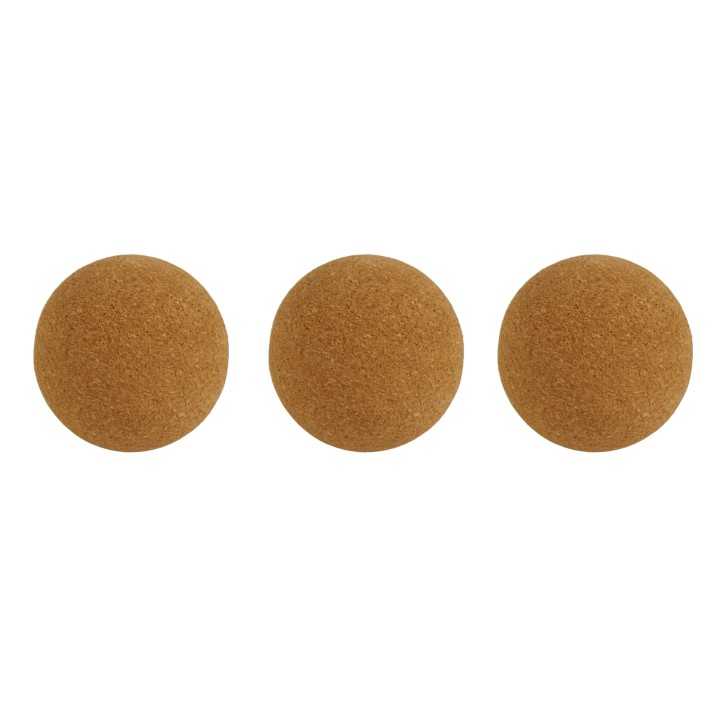 Lot de 3 balles en lièges pour Babyfoot Ø 36mm
