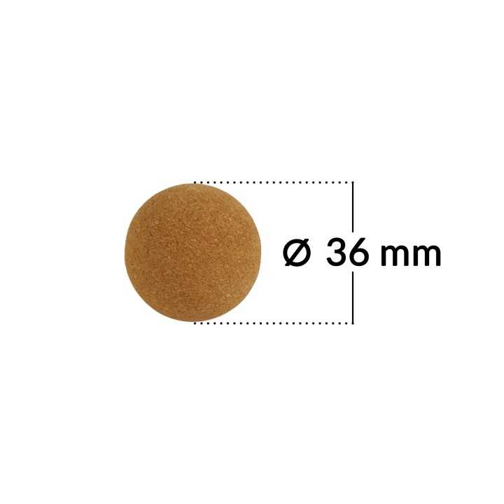 Lot de 3 balles en lièges pour Babyfoot Ø 36mm