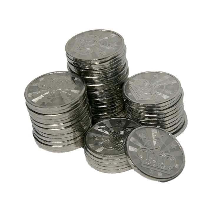 Lot de 50 jetons métal pour babyfoot avec monnayeur