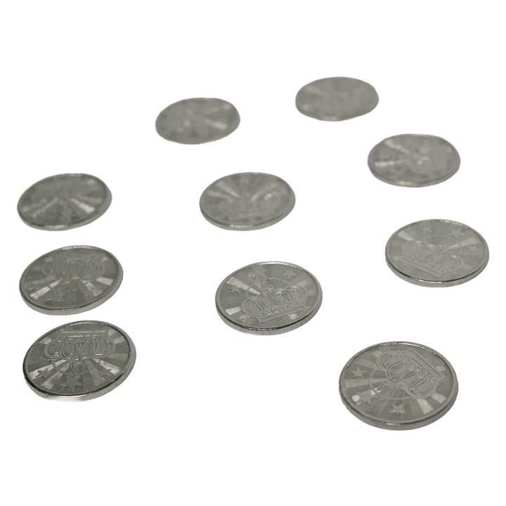 Lot de 50 jetons métal pour babyfoot avec monnayeur