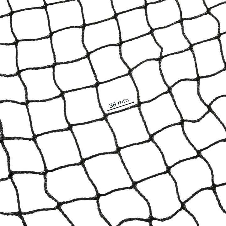 Set de filet noir 2.2x2.2m BOOMI - Maille 38x38mm