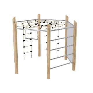 Parcours de jeux et d'escalade HEXAVENTURE by Kangui Pro